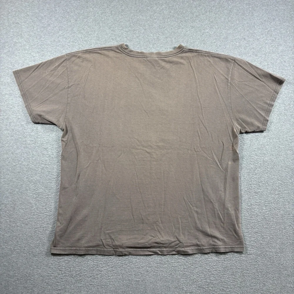 Vintage 90s Y2K Jordan Center Logo Tee XL Gray Yellow Jumpman Embroidered Faded